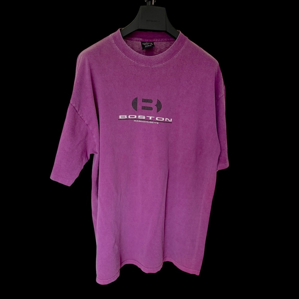 90's Soffe Choice Boston Massachusetts T-Shirt Purple Large Cotton